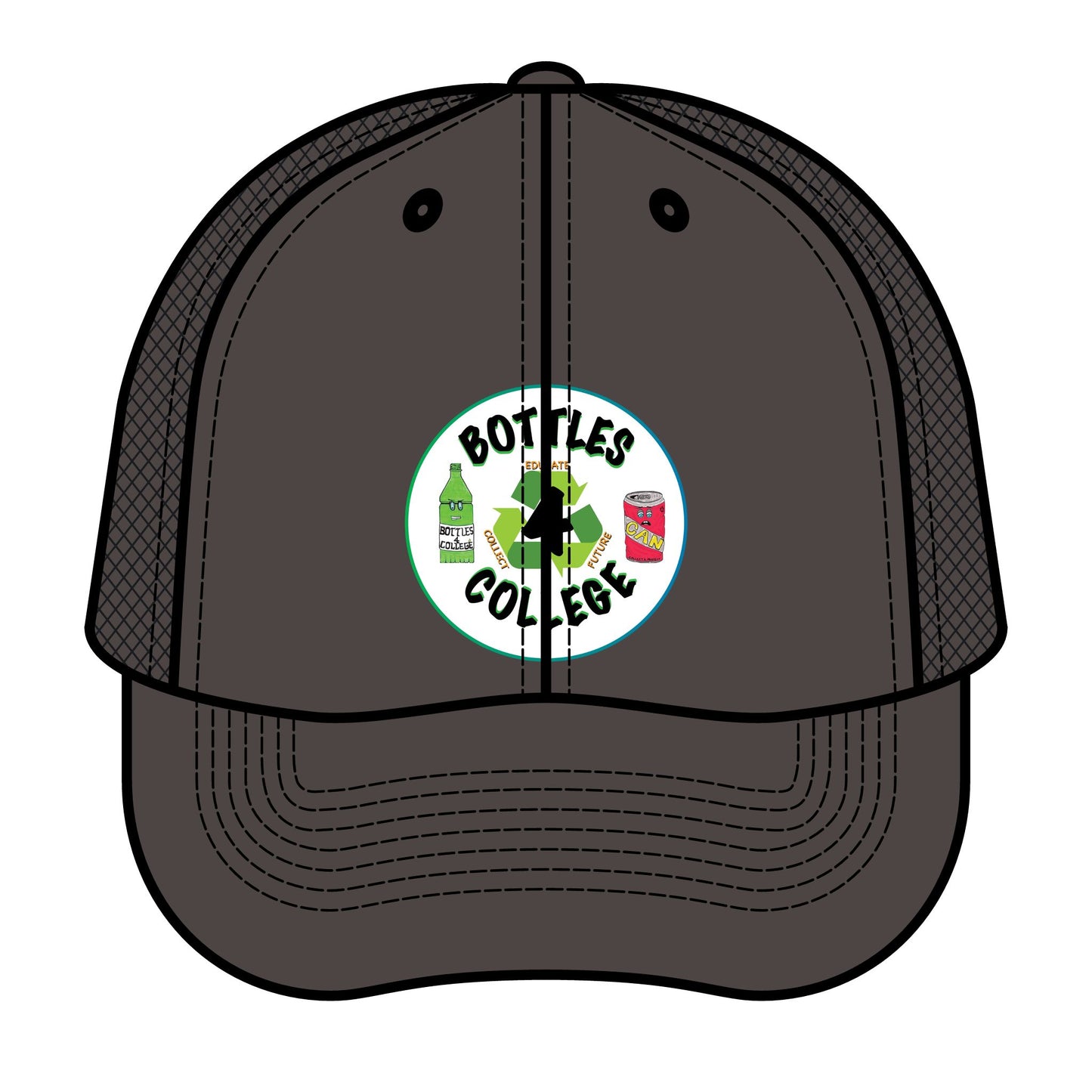 Bottles4College logo Trucker Hat